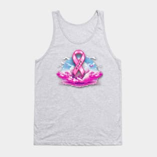 Breast Cancer Awareness Hope Ribbon Tank Top